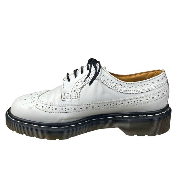 Rare Vintage Dr. Martens White Made In England Brogue Oxfords Size 5 US M 6 W 7 - Picture 2 of 12